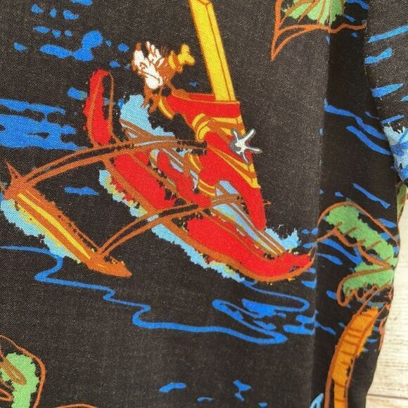 THE DISNEY STORE HAWAIIAN SHIRT WITH MICKEY MOUSE AND DONALD DUCK - Picture 8 of 8